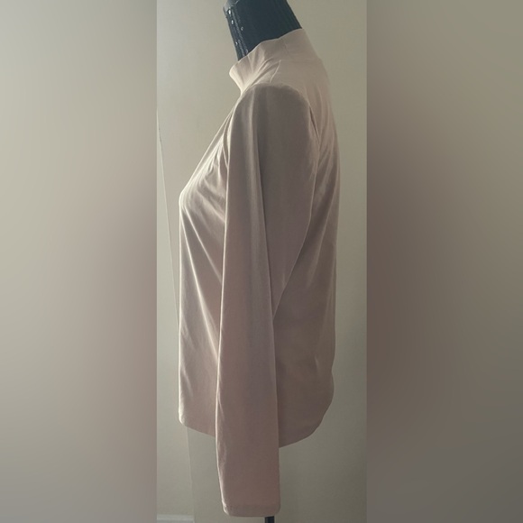 House Of Harlow 1960 Beige Nude Ribbed Mock Neck Top Size XL - Picture 3 of 14